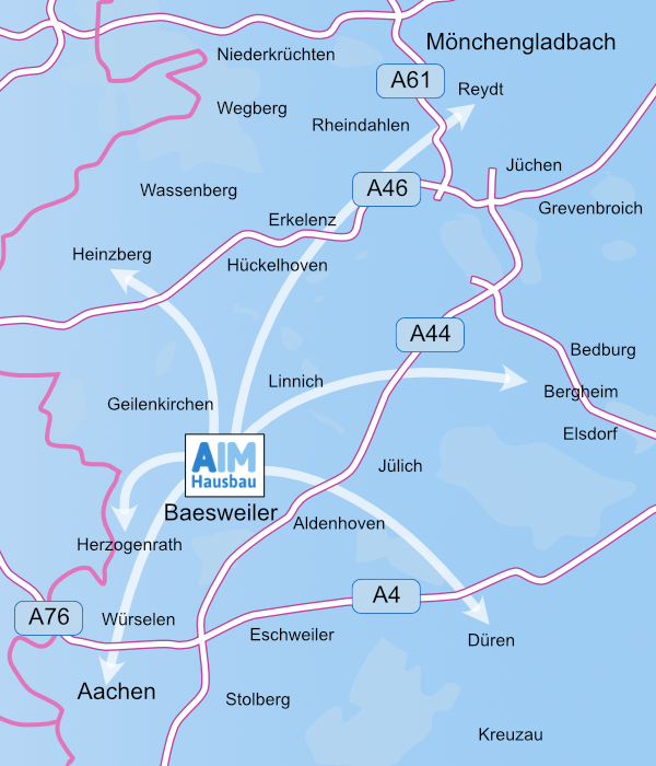 AIM Wohnbau baut von Aachen bis Mönchengladbach